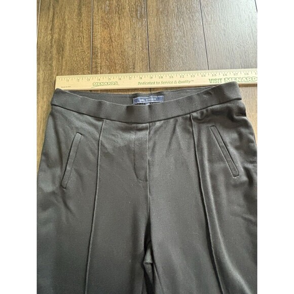 J&L ATELIER Womens Size Large Black pull on pants stretch waistband Cropped - Picture 3 of 5